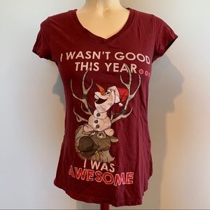 Disney Frozen Olaf Tee-Shirt Women’s Size Medium
